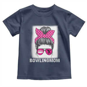 Bowling Mom Life Toddler T Shirt Funny Bowler Gift TS12 Navy Print Your Wear