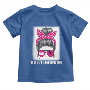Bowling Mom Life Toddler T Shirt Funny Bowler Gift TS12 Royal Blue Print Your Wear