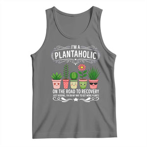 Funny Plantaholic Tank Top Im On My Way To Get More Plants TS12 Black Heather Print Your Wear