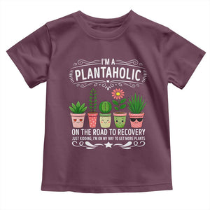 Funny Plantaholic Toddler T Shirt Im On My Way To Get More Plants TS12 Maroon Print Your Wear