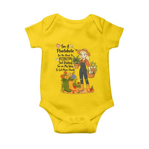 Plantaholic Baby Onesie Im On My Way To Get More Plants TS12 Daisy Print Your Wear