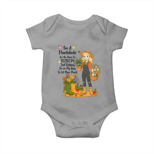 Plantaholic Baby Onesie Im On My Way To Get More Plants TS12 Sport Gray Print Your Wear