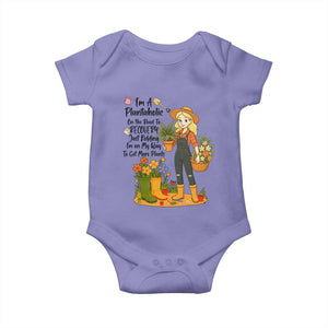 Plantaholic Baby Onesie Im On My Way To Get More Plants TS12 Violet Print Your Wear