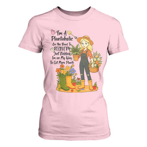 Plantaholic T Shirt For Women Im On My Way To Get More Plants TS12 Light Pink Print Your Wear
