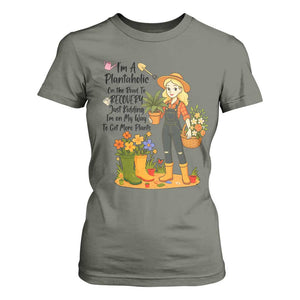 Plantaholic T Shirt For Women Im On My Way To Get More Plants TS12 Military Green Print Your Wear