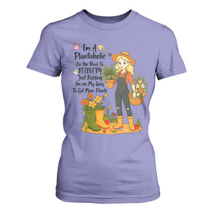 Plantaholic T Shirt For Women Im On My Way To Get More Plants TS12 Violet Print Your Wear