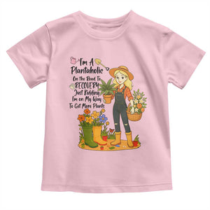 Plantaholic Toddler T Shirt Im On My Way To Get More Plants TS12 Light Pink Print Your Wear