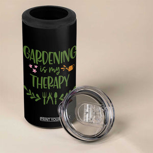 Gardening Is My Therapy 4 in 1 Can Cooler Tumbler Funny Plant Lover TS12 Print Your Wear