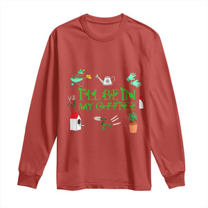 I Will Be In My Office Long Sleeve Shirt Funny Gift For Gardener TS12 Red Print Your Wear