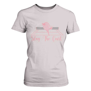 Slay The Court Tennis Girl T Shirt For Women Gift For Sport Lover TS12 Ice Gray Print Your Wear