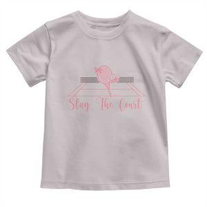 Slay The Court Tennis Girl Toddler T Shirt Gift For Sport Lover TS12 Ice Gray Print Your Wear