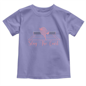 Slay The Court Tennis Girl Toddler T Shirt Gift For Sport Lover TS12 Violet Print Your Wear