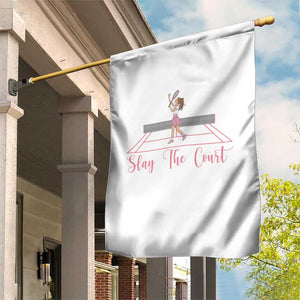 Slay The Court Queen Garden Flag Funny Tennis Player Gift For Women TS12 Print Your Wear
