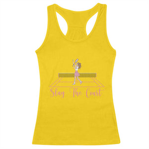 Slay The Court Queen Racerback Tank Top Funny Tennis Player Gift For Women TS12 Daisy Print Your Wear