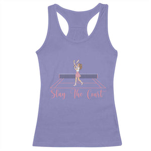 Slay The Court Queen Racerback Tank Top Funny Tennis Player Gift For Women TS12 Violet Print Your Wear