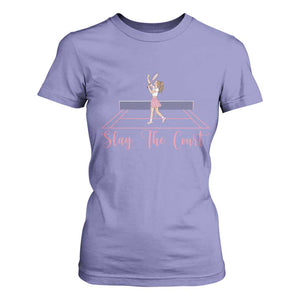 Slay The Court Queen T Shirt For Women Funny Tennis Player Gift For Women TS12 Violet Print Your Wear