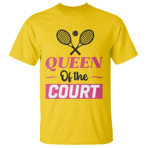 Queen Of The Court T Shirt Funny Tennis Girl Gift TS12 Daisy Print Your Wear