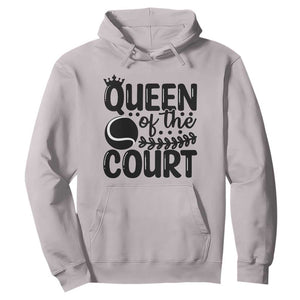 Funny Tennis Lover Gift Hoodie Queen Of The Court TS12 Ice Gray Print Your Wear