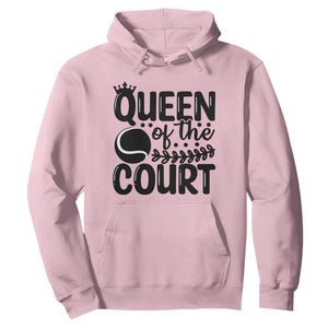 Funny Tennis Lover Gift Hoodie Queen Of The Court TS12 Light Pink Print Your Wear