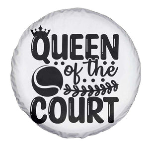 Funny Tennis Lover Gift Spare Tire Cover Queen Of The Court TS12 Print Your Wear