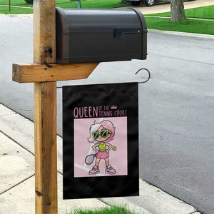 Queen Of The Court Garden Flag Funny Tennis Player Gift For Women TS12 Print Your Wear