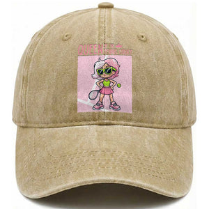 Queen Of The Court Washed Cotton Baseball Cap Funny Tennis Player Gift For Women TS12 Print Your Wear