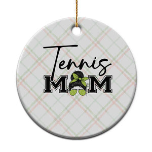 Funny Tennis Player Gift For Tennis Mom Ceramic Ornament TS12 1pc Christmas Plaid Print Your Wear