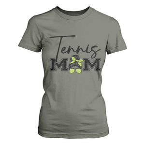 Funny Tennis Player Gift For Tennis Mom T Shirt For Women TS12 Military Green Print Your Wear