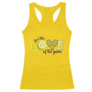 For The Love Of The Game Racerback Tank Top Inspirational Tennis Gift TS12 Daisy Print Your Wear