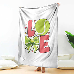 Love With A Tennis Ball Throw Blanket Valentines Day Gift TS12 Print Your Wear