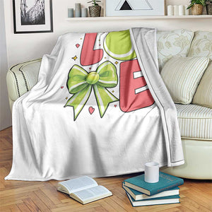 Love With A Tennis Ball Throw Blanket Valentines Day Gift TS12 Print Your Wear