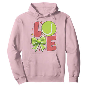 Love With A Tennis Ball Hoodie Valentines Day Gift TS12 Light Pink Print Your Wear