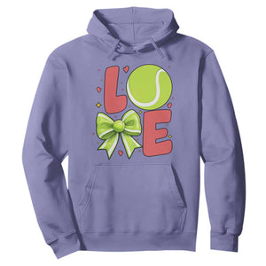 Love With A Tennis Ball Hoodie Valentines Day Gift TS12 Violet Print Your Wear