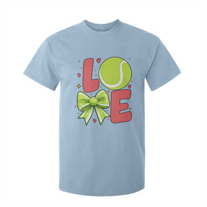 Love With A Tennis Ball T Shirt For Kid Valentines Day Gift TS12 Light Blue Print Your Wear
