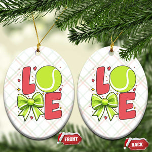 Love With A Tennis Ball Ceramic Ornament Valentines Day Gift TS12 Print Your Wear