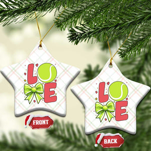 Love With A Tennis Ball Ceramic Ornament Valentines Day Gift TS12 Print Your Wear