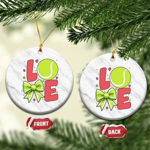 Love With A Tennis Ball Ceramic Ornament Valentines Day Gift TS12 1pc White Marble Print Your Wear