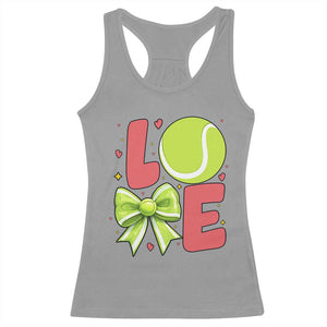Love With A Tennis Ball Racerback Tank Top Valentines Day Gift TS12 Sport Gray Print Your Wear