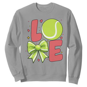 Love With A Tennis Ball Sweatshirt Valentines Day Gift TS12 Sport Gray Print Your Wear