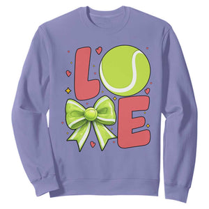 Love With A Tennis Ball Sweatshirt Valentines Day Gift TS12 Violet Print Your Wear