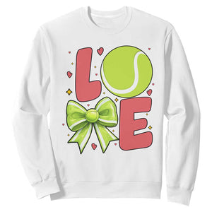 Love With A Tennis Ball Sweatshirt Valentines Day Gift TS12 White Print Your Wear