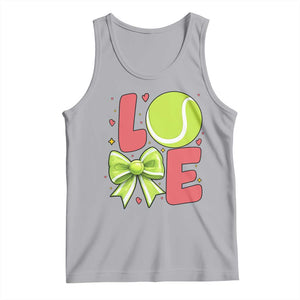 Love With A Tennis Ball Tank Top Valentines Day Gift TS12 Athletic Heather Print Your Wear