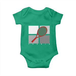Tennis Obsession Baby Onesie Vintage Sports Lover Gift TS12 Irish Green Print Your Wear