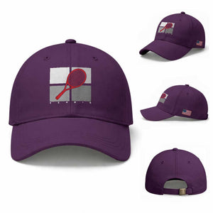 Tennis Obsession Baseball Cap Vintage Sports Lover Gift TS12 Baseball Cap Universal Fit Purple Print Your Wear