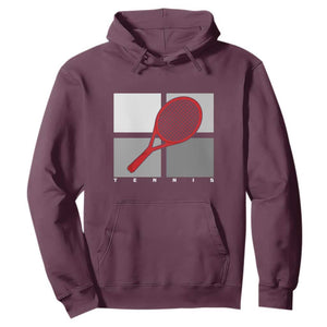 Tennis Obsession Hoodie Vintage Sports Lover Gift TS12 Maroon Print Your Wear
