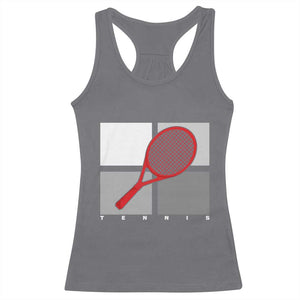 Tennis Obsession Racerback Tank Top Vintage Sports Lover Gift TS12 Charcoal Print Your Wear
