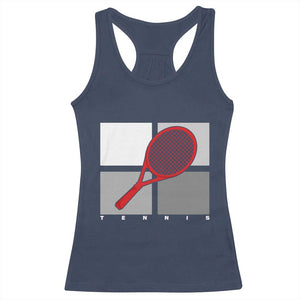 Tennis Obsession Racerback Tank Top Vintage Sports Lover Gift TS12 Navy Print Your Wear