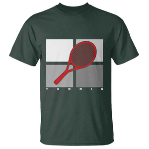 Tennis Obsession T Shirt Vintage Sports Lover Gift TS12 Dark Forest Green Print Your Wear