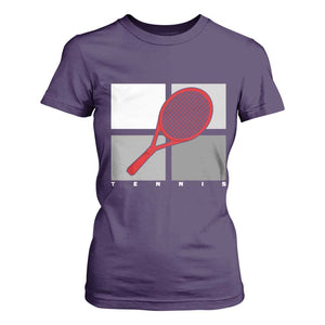 Tennis Obsession T Shirt For Women Vintage Sports Lover Gift TS12 Purple Print Your Wear