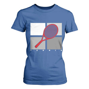 Tennis Obsession T Shirt For Women Vintage Sports Lover Gift TS12 Royal Blue Print Your Wear